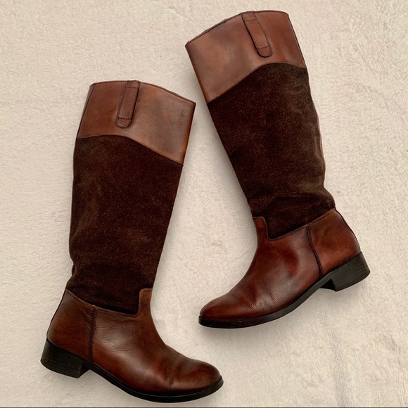 Steve Madden Shoes - Steve Madden brown leather and suede riding boots